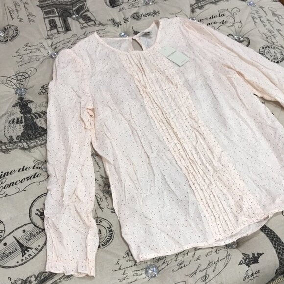 LUCKY BRAND Lea Floral Pintuck Blouse - Picture 4 of 7